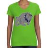 Women's V-Neck Fine Jersey Tee Thumbnail